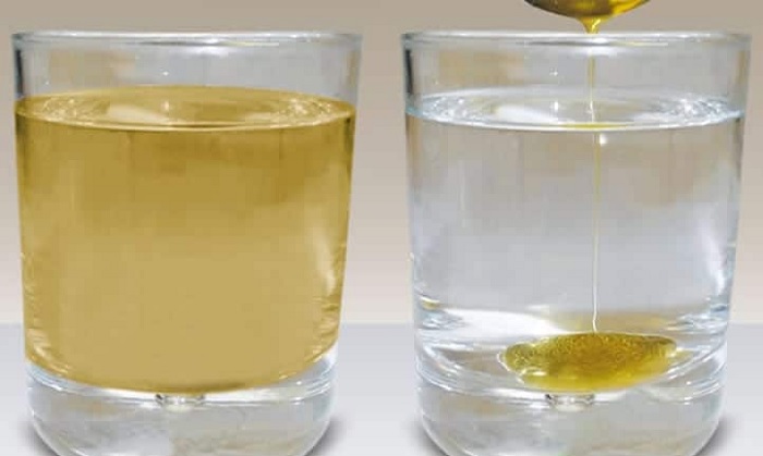تشخیص عسل طبیعی از تقلبی با آب